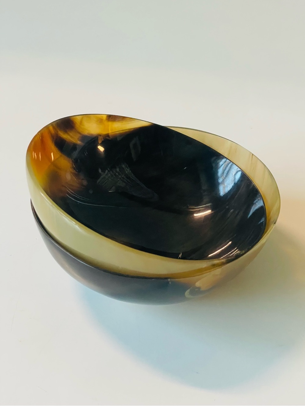 Set of Two Small Horn Bowls